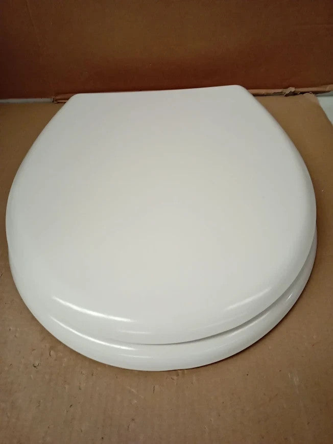 Home White Family Toilet Seat Universal Fit Durable Strong Easy To Clean