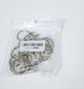 Welidoyaa Silver Metal Curtain Rings Hooks 30mm Internal Diameter Durable New