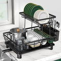 Rottogoon Large Dish Drying Rack 2Tier Stainless Steel Racks For Kitchen New