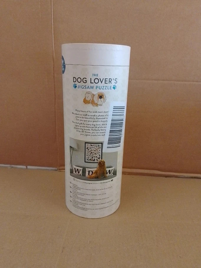 Ridleys Games JIG056 Dog Lovers Jigsaw Puzzle White 1000 Piece New