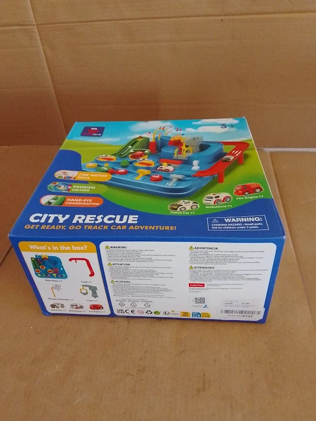 Hahaland Car Track Toy Helicopter Bus Circuit Children Boys Girls 3+ New