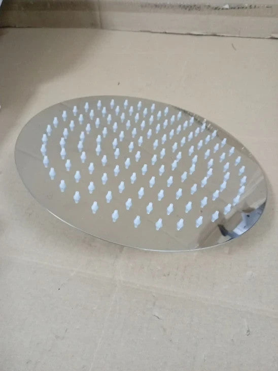 Voolan 25cm Round Rain Shower Circular High Pressure Shower Head Made
