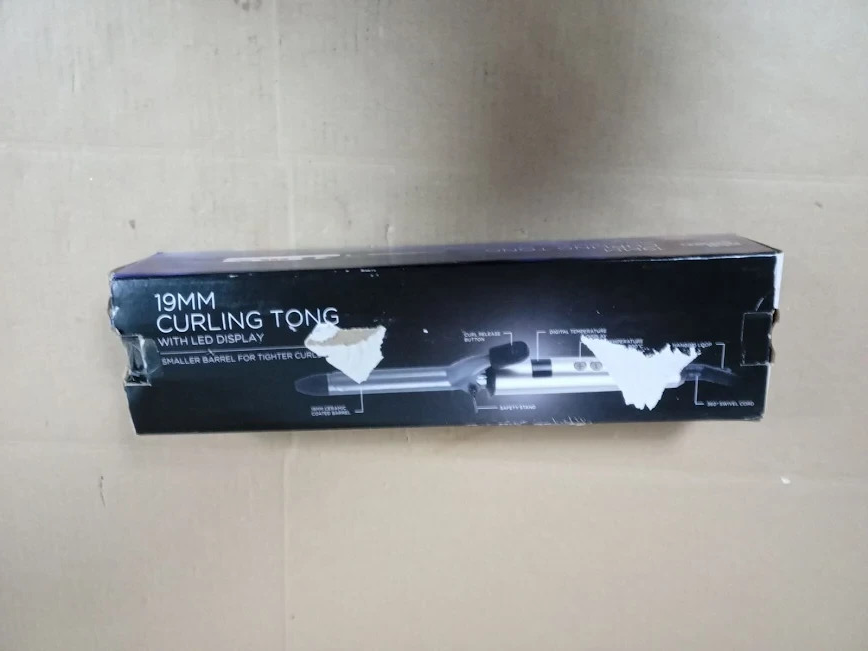 Phil Smith Glamgold 19mm Curling Tong RH806 LED Display Tighter Curls
