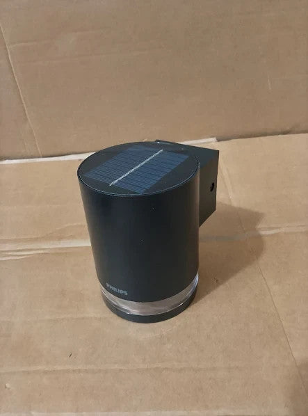 Philips Lighting Fyce Outdoor Solar Path Light 1.5W 2700K Black IP44 Weather