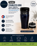 Thermos Stainless King Travel Tumbler Multi Purpose Flask 470ml Insulated Hot