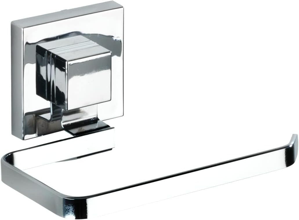Wenko 22687100 Vacuum Loc Toilet Paper Holder Quadro Stainless 14x6 x11cm New