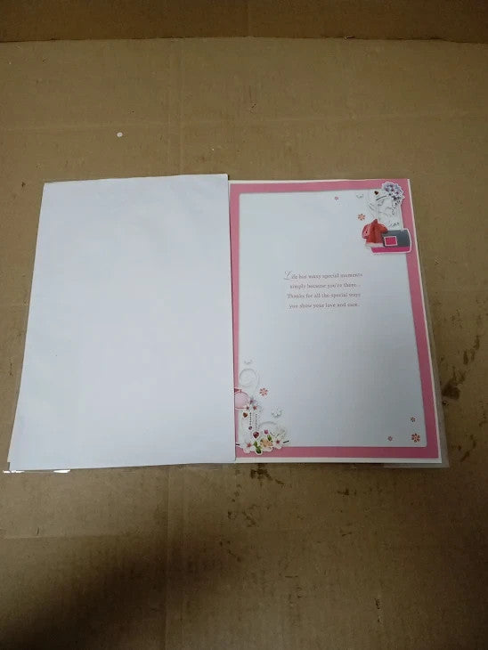 Opacity Happy 50th Birthday Wife Opacity Large Elegant Luxury Card New