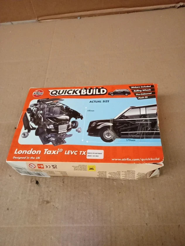 Airfix Quickbuild Model Car Kit J6051 London Taxi Black Building Kit 6+ New