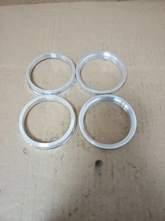 X Autohaux 4pcs OD 66.1mm To ID 57.1mm Aluminum Alloy Car Hub Centric Rings