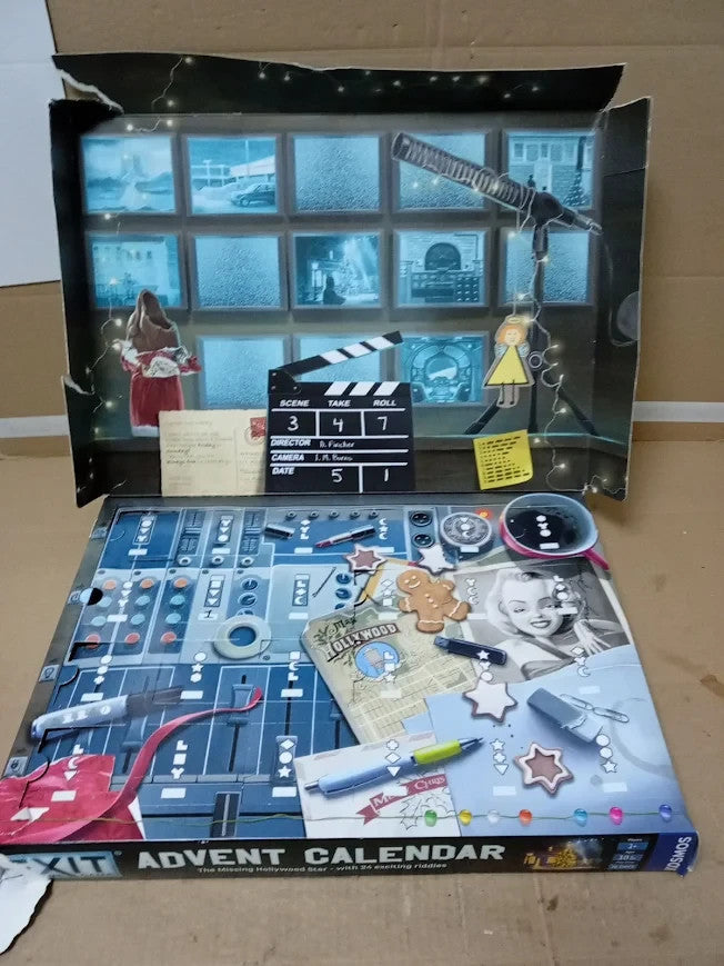 Thames & Kosmos EXIT Advent Calendar The Missing Hollywood Star Escape Room New