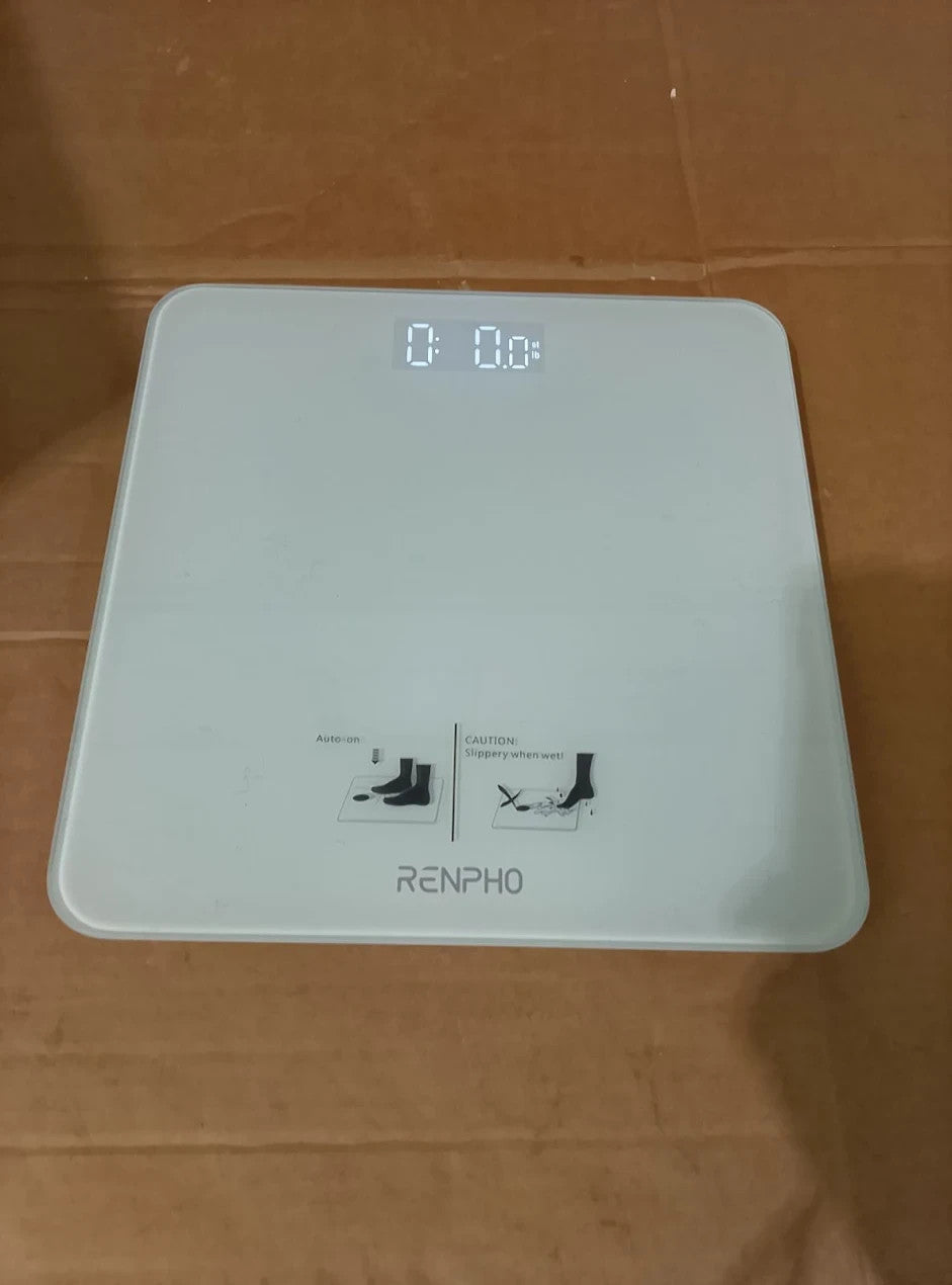 RENPHO Weighing Bathroom Scale Step On Technology 28st LED Display White