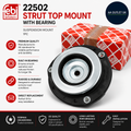 Febi Bilstein 22502 Strut Top Mount Bearing Suspension Mount 1 Piece Heavy Duty