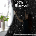 Portable Blackout Curtains Suction Cups No Drill Adjustable 130x200cm New