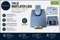 Yale B81DMG60 Nightlatch Case Only Rollerbolt Standard Security Dark Metallic