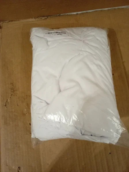 Linen Home Pintuck White Duvet Set Pinch Pleat Soft Microfibre Double 200x200cm
