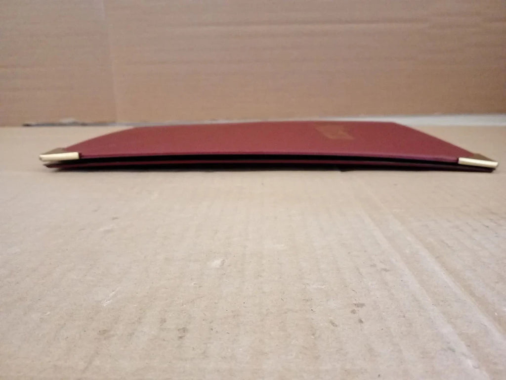 Securit Premium Faux Leather A4 Menu Holder 8 Page To View Sleek Display Folder