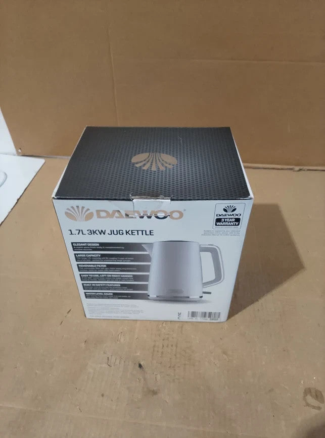 Daewoo Stirling Collection Jug Kettle 1.7L User Friendly Easy Cleaning White