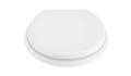 Argos Home Slow Close Wooden Toilet Seat Adjustable Hinges Solid Wood White New