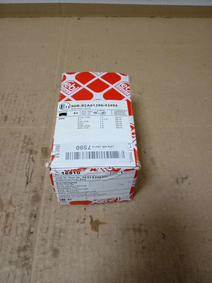 Febi Bilstein 16910 Brake Pad Set 1 Unit New