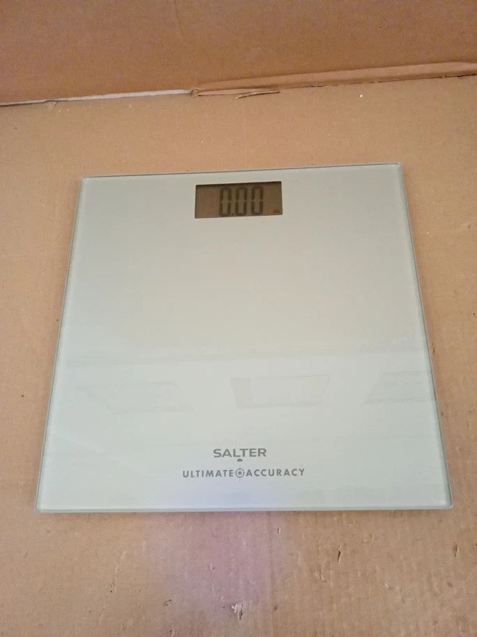 Salter Ultimate Accuracy Digital Bathroom Scales Toughened Glass Platform Silver