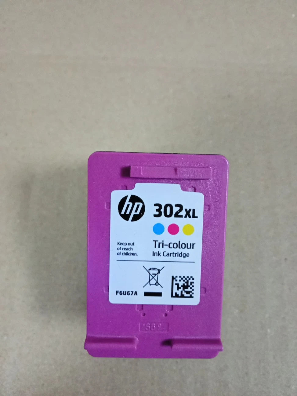 HP F6U67AE 302XL High Yield Original Ink Cartridge Tri Color Single Pack