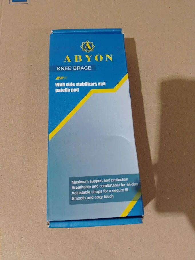 Abyon Knee Support Unisex Meniscus Tear Arthritis ACL MCL Adjustable Medium New