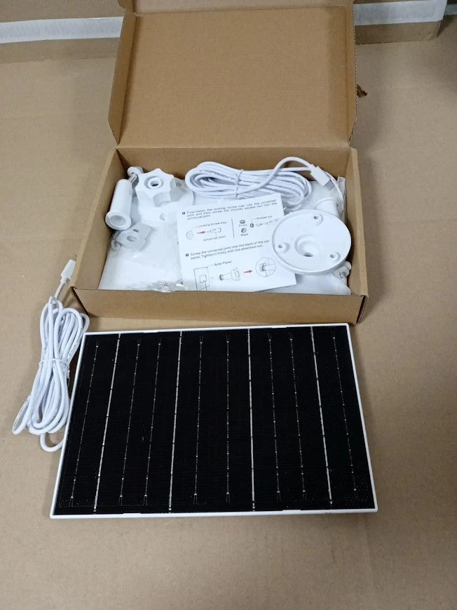 Vuebee 7W Solar Panel Compatible EufyCam USB C Micro USB Solar Charger