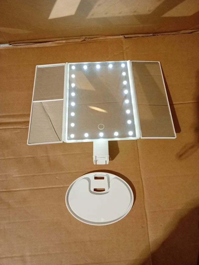 LED Makeup Mirror 22 Lights Touch Dimmable Cosmetic Quality Design White New