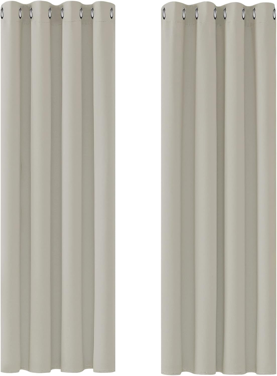 Deconovo Super Soft Solid Thermal Insulated Eyelet Room Darkening 55x69in New