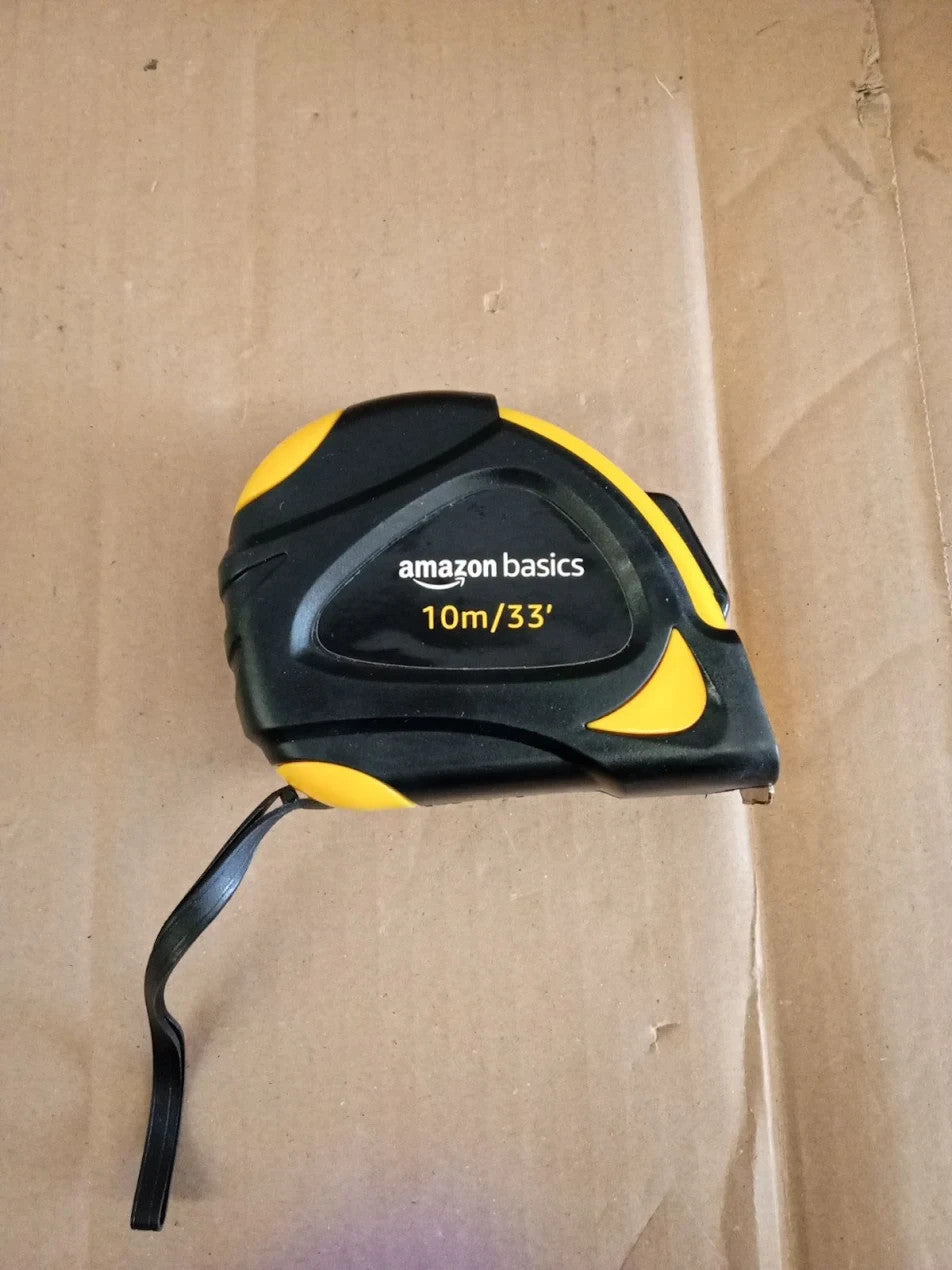 Amazon Basics Self Locking Tape Measure Metric Scale MID Accuracy 10m 1 Pack