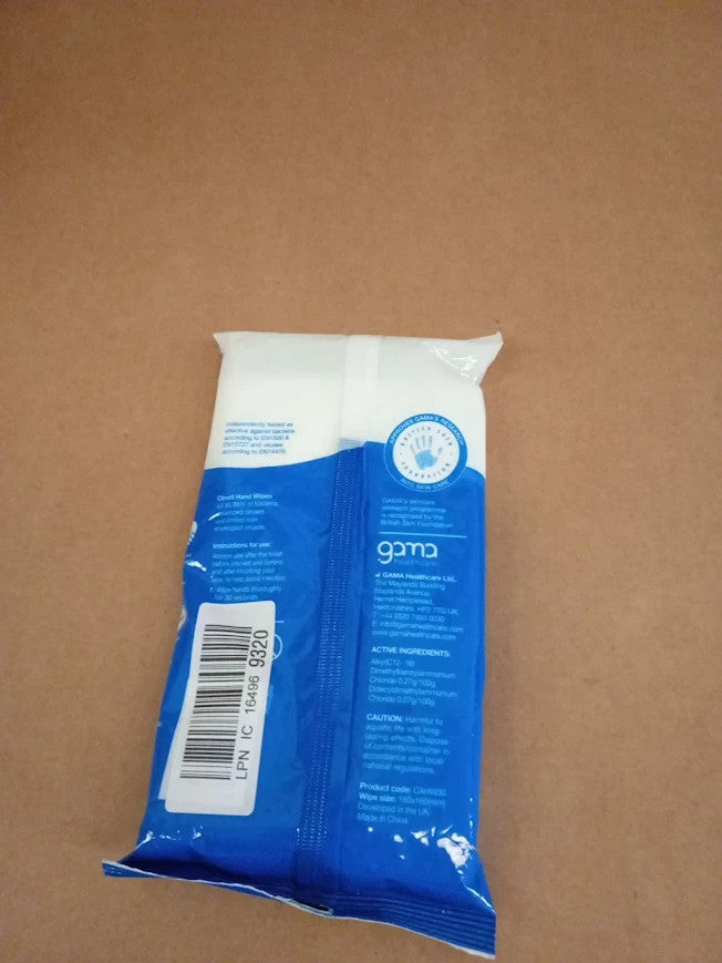 Clinell Antimicrobial Hand Wipes Sanitising Cleaning Disinfecting 30pc New