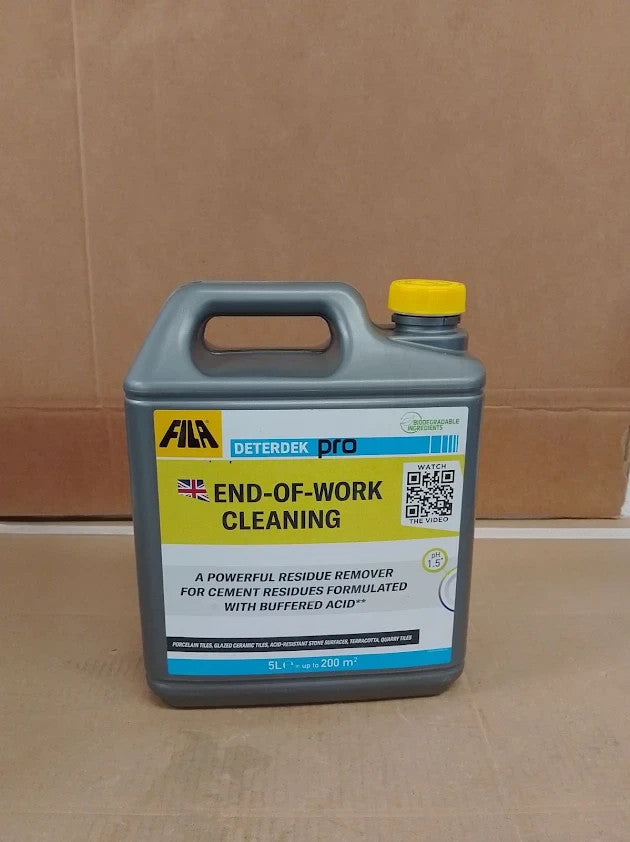 FILA Surface Care Solutions DETERDEK PRO Cement Remover Brick Acid Cleaner New