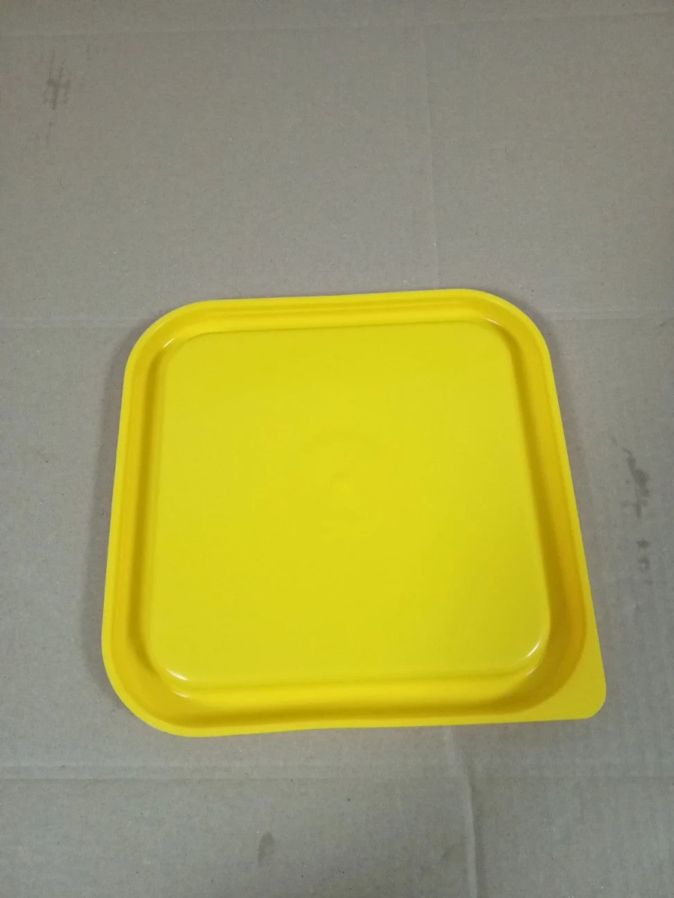 Hygiplas Square Yellow Lid Fit Small 1.5/3.5L Dishwasher Safe Tight Seal