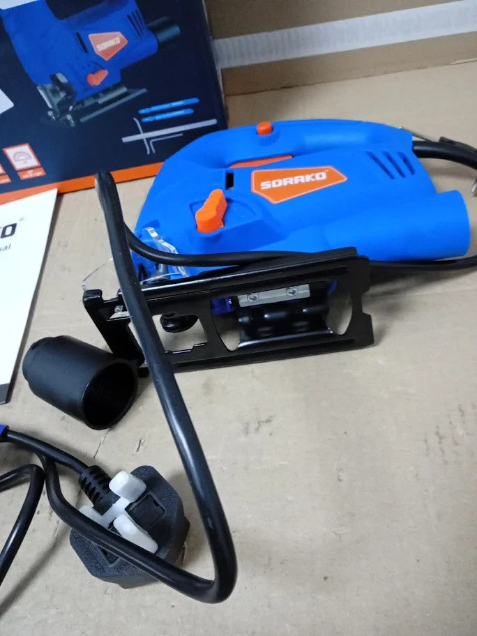 SORAKO 600W Corded Jigsaw Wood Metal 800-3000SPM 6Speeds +3 Orbital New