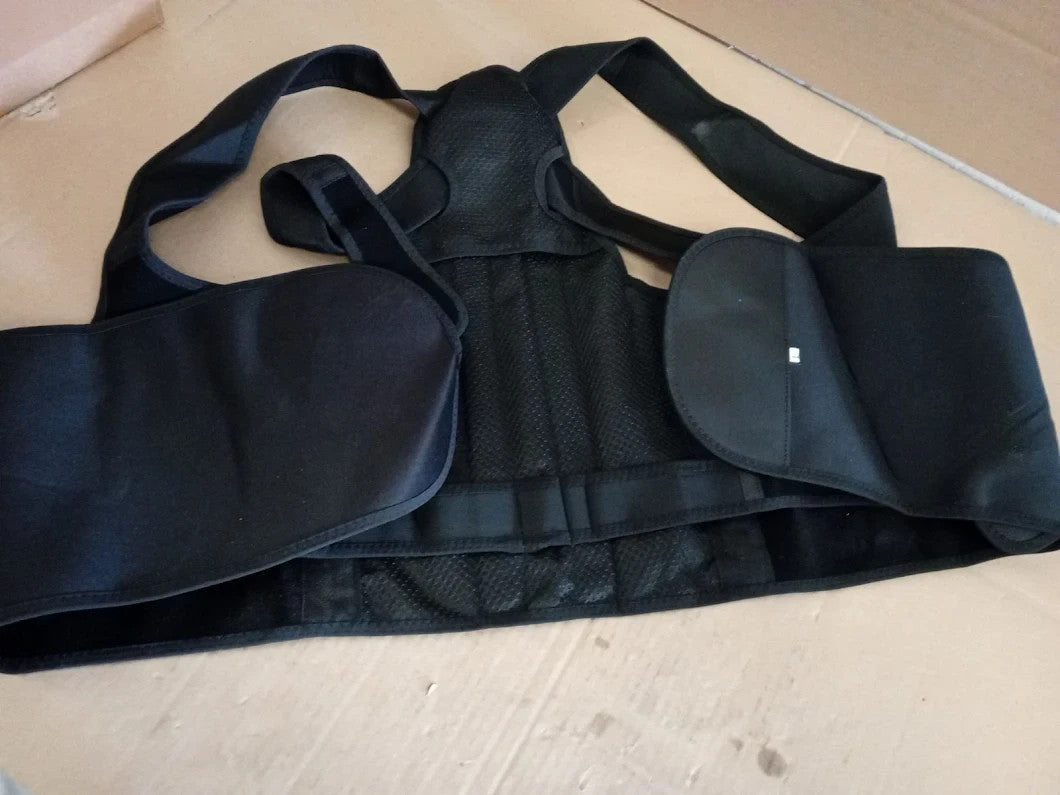 RowMay Essentials Posture Corrector Adjustable Back Brace Shoulder Support L New