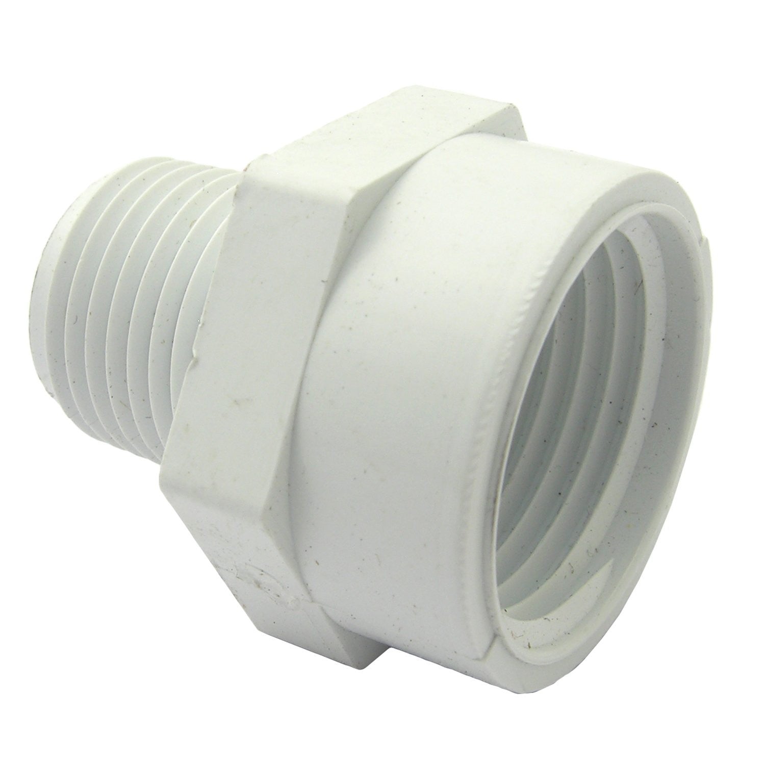 Lasco 151635 Pvc Adapter 3/4inch Female Hose Thread 1/2inch Male Pipe New