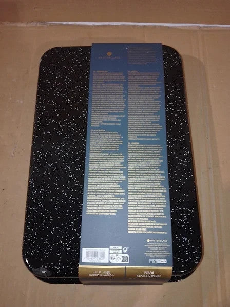 Masterclass Vitreous Enamel Roasting Tin Induction Safe 1mm Steel 15.5x11in