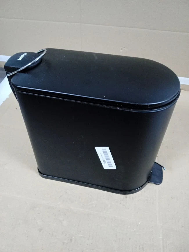 Beldray Bathroom Pedal Bin 5L Small Toilet Bin Soft Closing Lid D Shaped