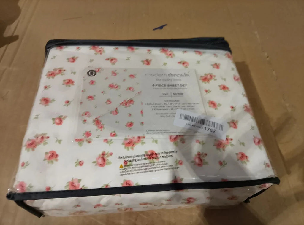 Modern Threads Soft Microfiber Printed Sheets Luxurious Bed Queen Size