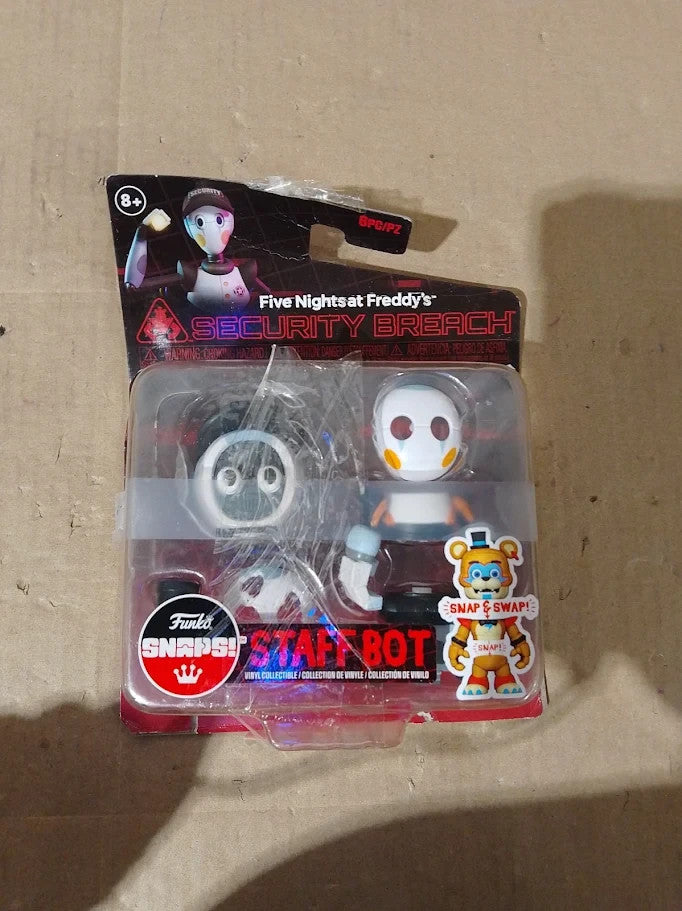Funko Five Nights At Freddys FNAF Snap RR Security Staff Bot Collectable 8+ New
