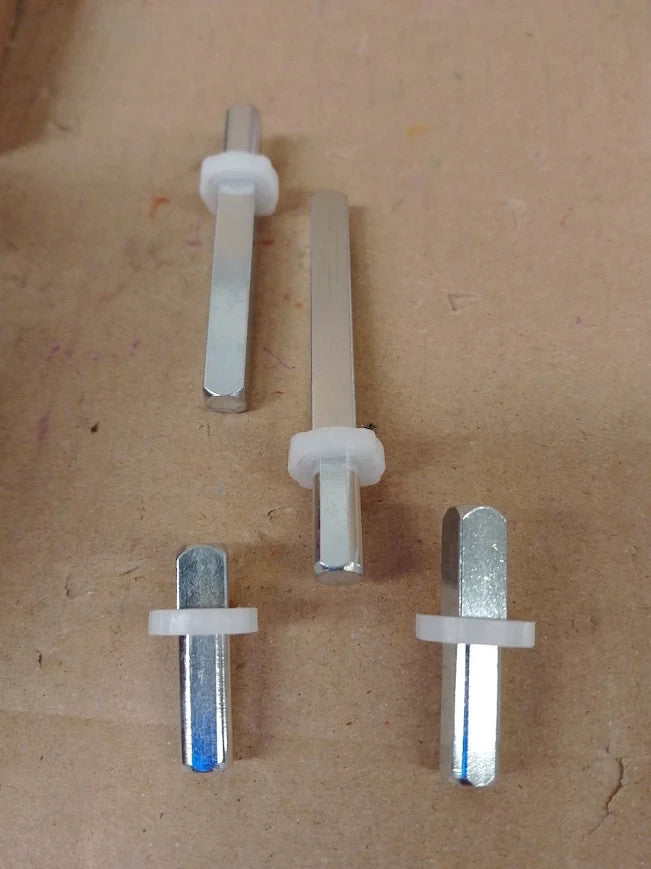 Wosta UPVC Window Handle 2pc Lockable Aluminum White Multi Spindles