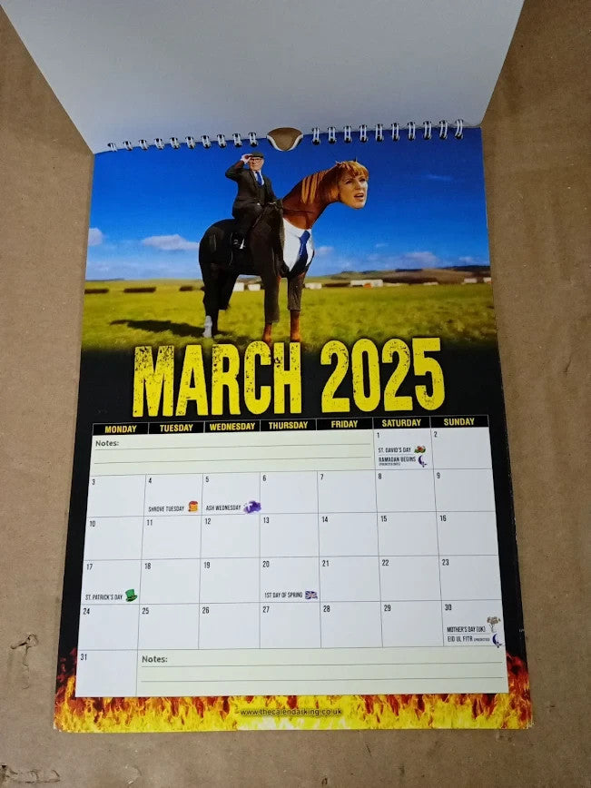 The Calendar King Starmergeddon Starmer 2025 Wall Calendar Full Colour A4 New