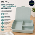 Mepal Bento Lunchbox 500ml Take A Break Large Sandwiches Snacks Nordic Sage