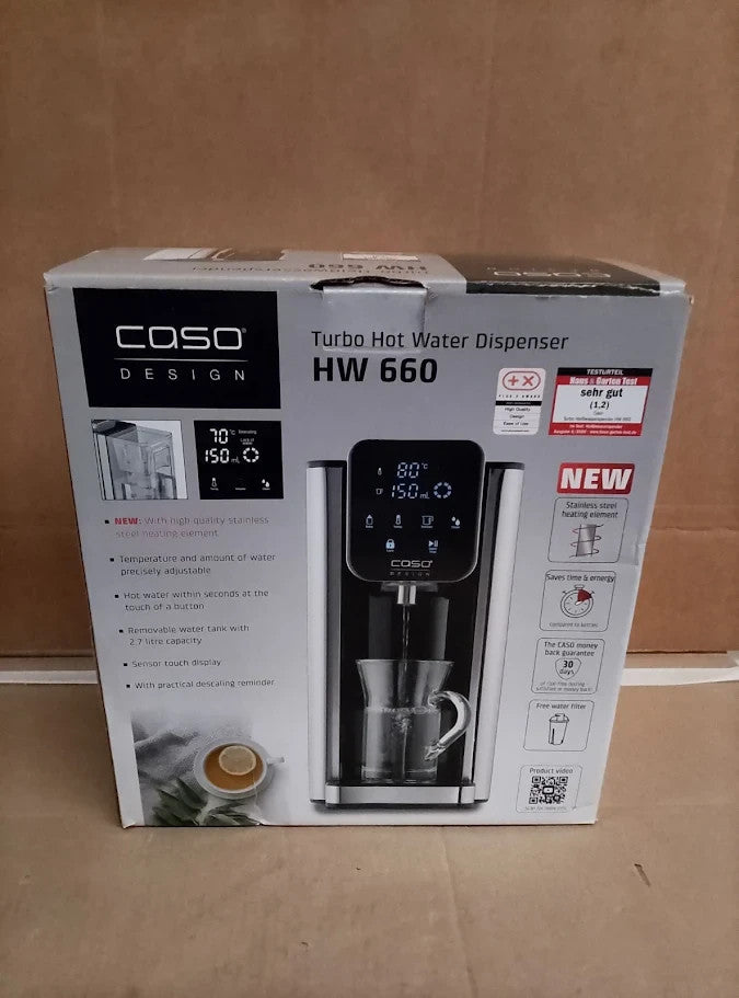 Caso Design HW 660 Turbo Hot Water Dispenser Home 2.7L Instant 2600W