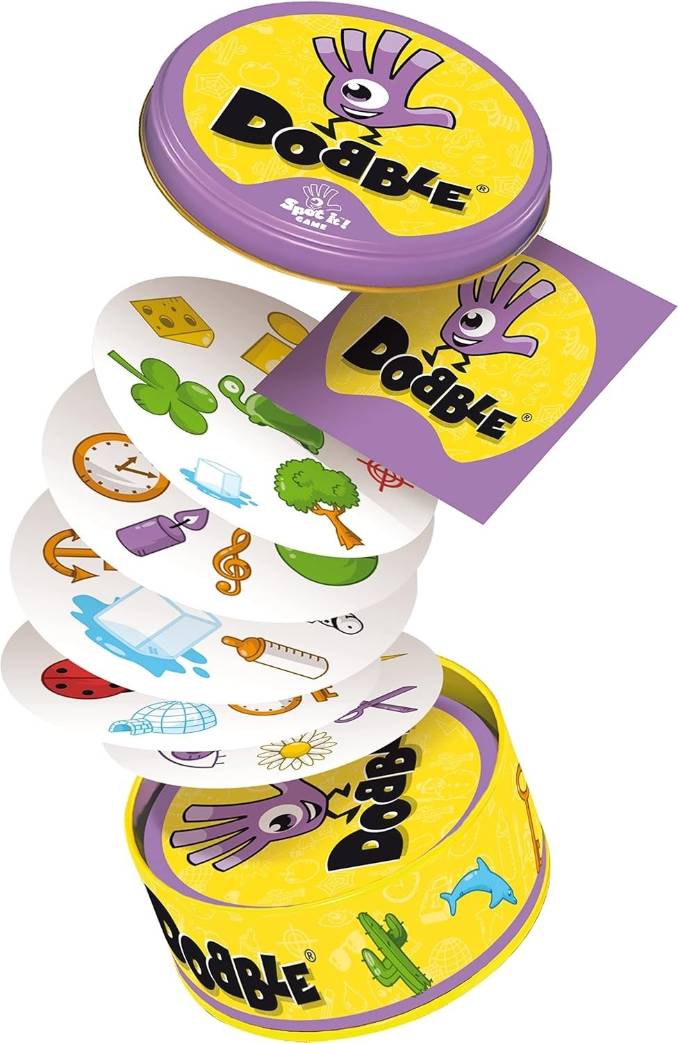 Asmodee Dobble Fun Family Card Game 2-8 Players 15min. Play Time 6+ Tin Box New