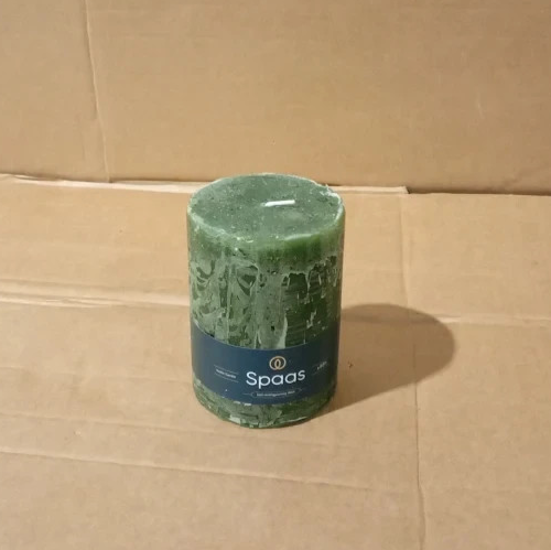 Spaas Rustic Pillar Candle Dark Green 100x130mm 95 Hour Burn Home Decor New