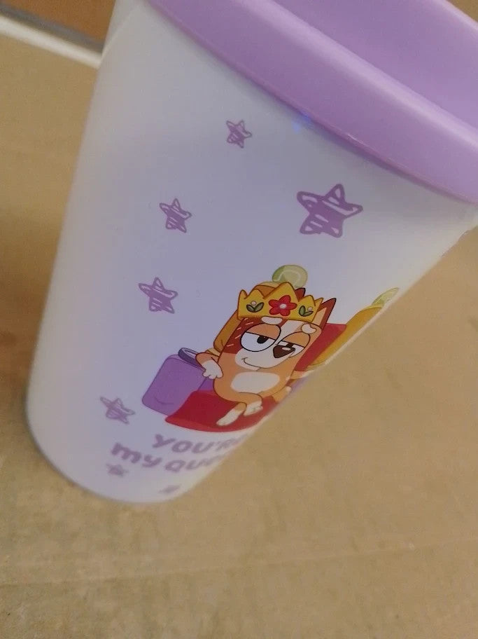 Bluey Mum Travel Mug Youre My Queen Mothers Day Gift Set Silicone Lid New