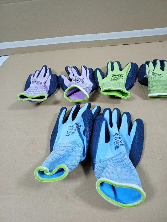 Gavorohans Grip 500 Size 8 Medium Gardening Gloves Superior Work Durable 3pc