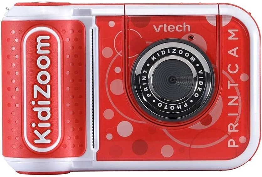 VTech KidiZoom PrintCam Red Kids Instant Print Camera Video Games 5+ Design New