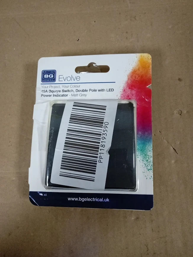 BG Electrical Cooker Control Switch LED Power Indicator Single 45A PCDMG74B New